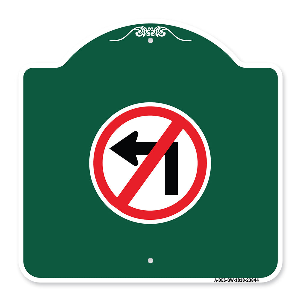 No Left Turn (Graphic Only)