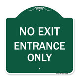 No Exit Entrance Only