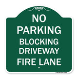 No Blocking Driveway Fire Lane