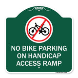 No Bike Parking on Handicap Access Ramp