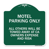 Motel Parking Only All Others Towed