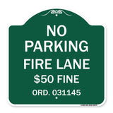 Missouri No Parking Fire Lane $50 Fine