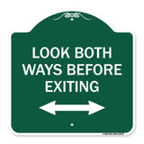 Look Both Ways Before Exiting (With Bidirectional Arrow)