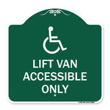 Lift Van Accessible Only (With Updated Isa Symbol)