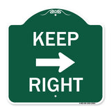 Keep Right Sign (Right Arrow)