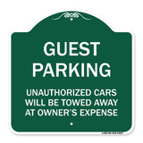 Guest Parking Unauthorized Cars Will Be Towed Away at Owner's Expense