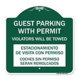 Guest Parking with Permit Violators Will Be Towed Estacionamento De Visita Con Permiso Coches Sin Permiso Seran Remolcadoa