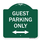 Guest Parking Only (With Bidirectional Arrow)