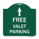 Free Valet Parking with Ahead Arrow