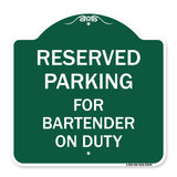 For Bartender on Duty