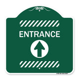 Flex Post Entrance with Straight Ahead Arrow Decal Only for Flex Paddle