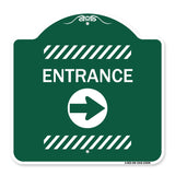 Flex Post Entrance with Right Arrow Decal Only for Flex Paddle