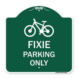 Fixie Parking Only Sign