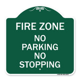 Fire Zone No Parking No Stopping