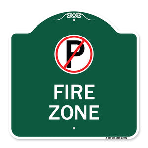 Fire Zone (No Parking Symbol)