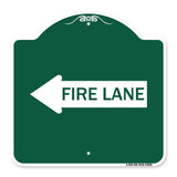 Fire Lane Left Arrow