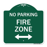Fire Lane with Bidirectional Arrow