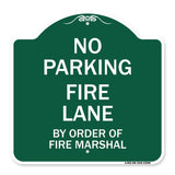 Fire Lane by Order of Fire Marshal