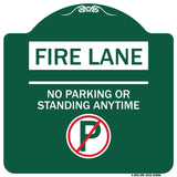 Fire Lane - No Parking or Standing Anytime (With No Parking Symbol)