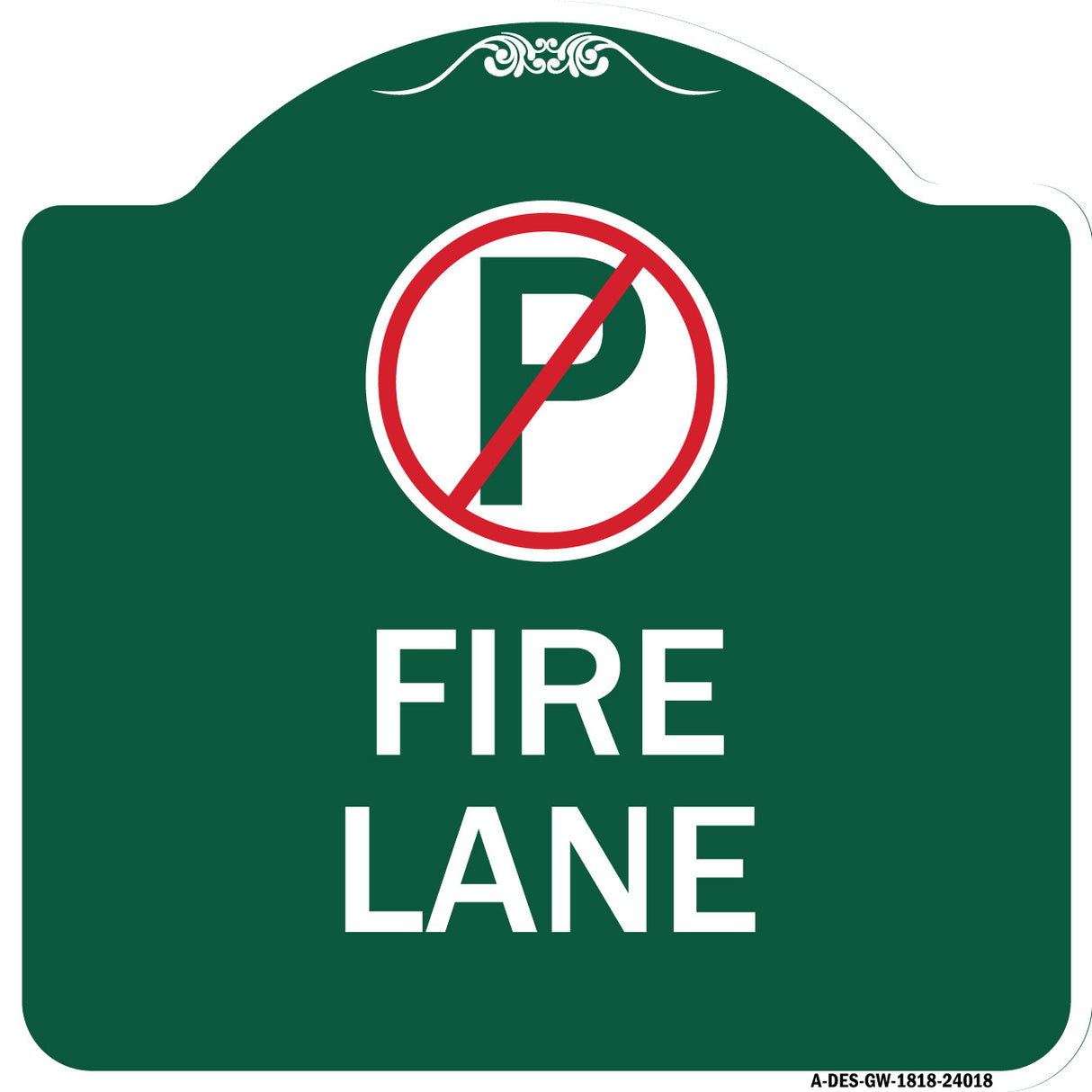 Fire Lane (No Parking Symbol)