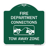 Fire Department Connection Tow Away Zone (With Graphic)