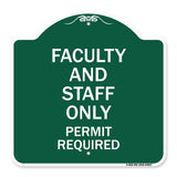 Faculty and Staff Parking Only Permit Required