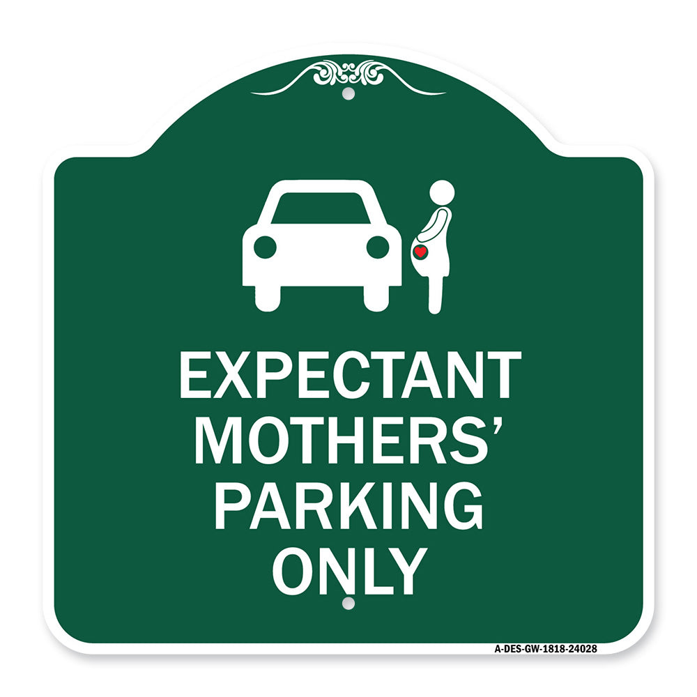 Expectant Mothers' Parking Only (With Graphic)