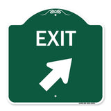 Exit Sign Exit with Right Arrow