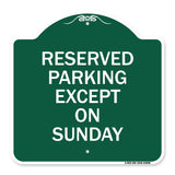 Except on Sunday