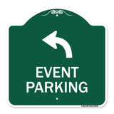 Event Parking Only (With Upper Left Arrow)
