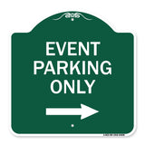 Event Parking Only (With Right Arrow)