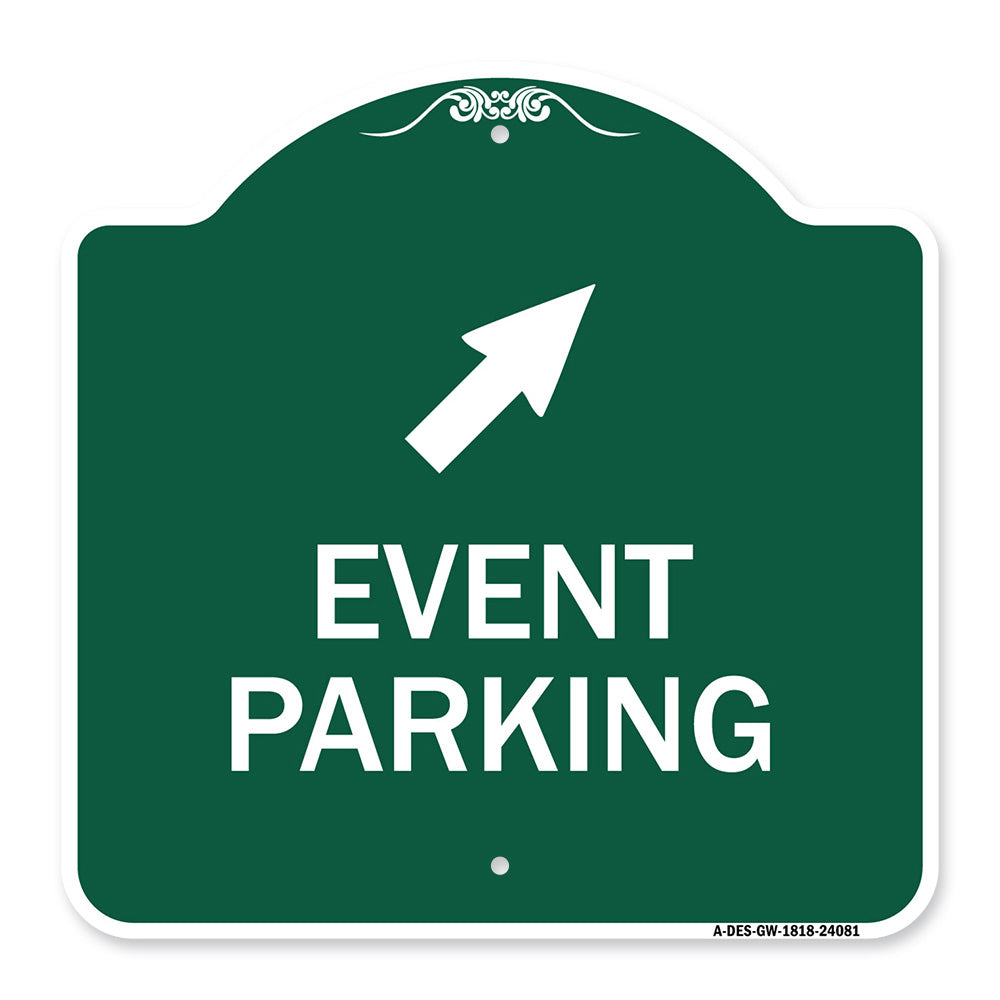 Event Parking (Up Right Arrow Symbol)