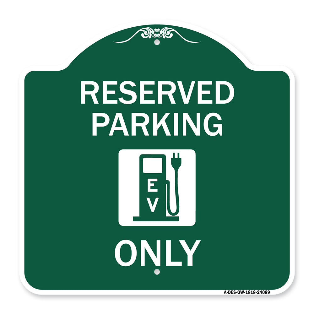 Ev Only (With Electric Vehicle Charging Station Graphic)