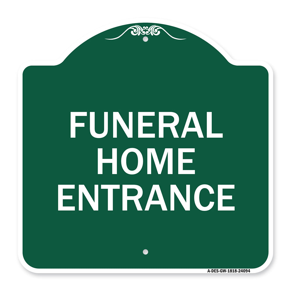 Entrance Sign Funeral Home Entrance