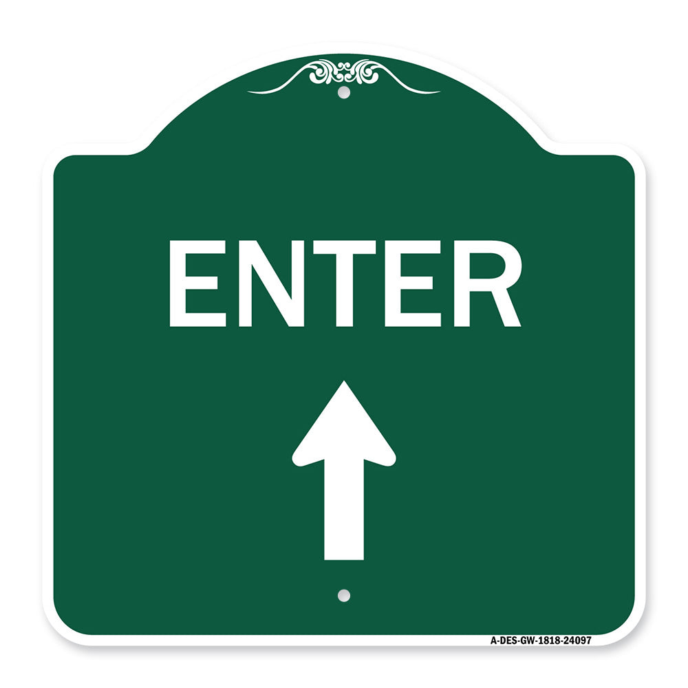Enter Sign Enter with Up Arrow