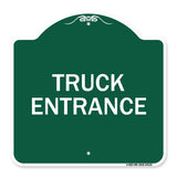Driveway Sign Truck Entrance