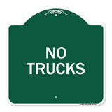 Driveway Sign No Trucks