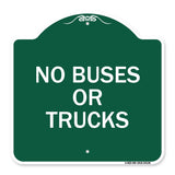 Driveway Sign No Buses or Trucks