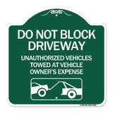 Do Not Block Driveway (With Graphic)