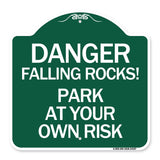 Danger Falling Rocks! - Park at Your Own Risk