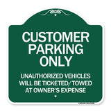 Customer Parking Only Unauthorized Vehicles Will Be Ticketed Towed at Owners Expense