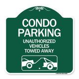 Condo Parking - Unauthorized Vehicles Towed Away (With Car Tow Graphic)