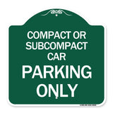Compact or Subcompact Car Parking Only