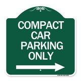 Compact Car Parking Only (With Right Arrow)