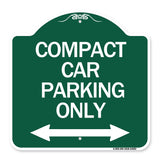 Compact Car Parking Only (With Bidirectional Arrow)