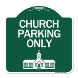 Church Parking Only (Church Symbol)