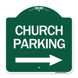 Church Parking (With Right Arrow)