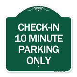 Check - in 10 Minute Parking Only