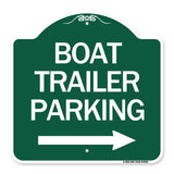 Boat Trailer Parking (With Right Arrow Symbol)