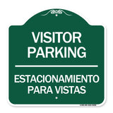 Bilingual Reserved Parking Sign Visitor Parking Estacionamiento Para Visitas